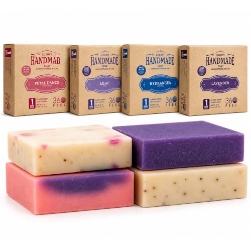 Floral Bar Soap Set - Handmade Castile Soap - 5 oz