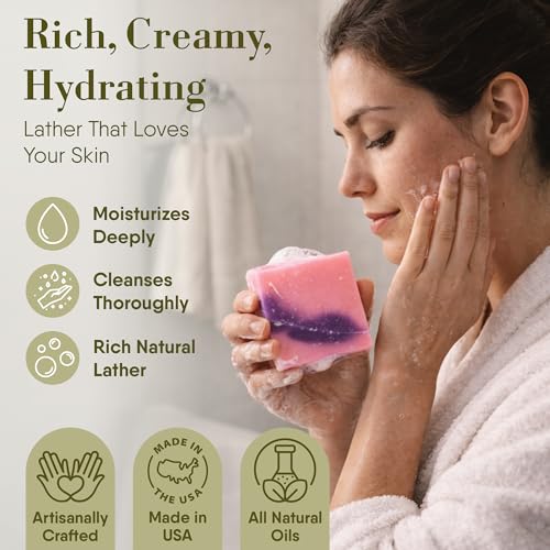 Floral Bar Soap Set - Handmade Castile Soap - 5 oz