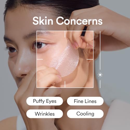 Vegan Collagen Eye Patches for Wrinkles & Fine Line with Jericho Rose Jelly & Peptides
