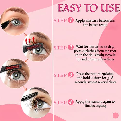 Heated Eyelash Curler 3 Temp Settings USB