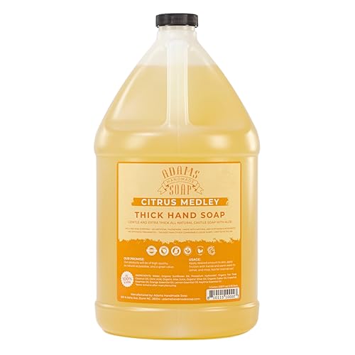 Thick Organic Castile Liquid Hand Soap 1 Gallon Refill - Citrus Medley