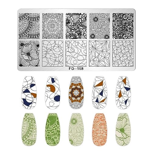 Nail Stamper Kit with 7 Plates