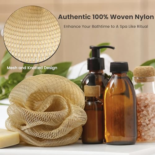 African Net Sponge with Knots 2 Pieces