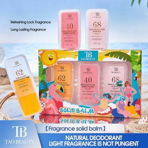 Solid Perfume 3-Pack Travel Balm Women Men