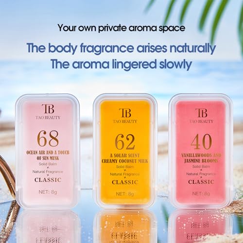 Solid Perfume 3-Pack Travel Balm Women Men