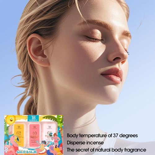 Solid Perfume 3-Pack Travel Balm Women Men