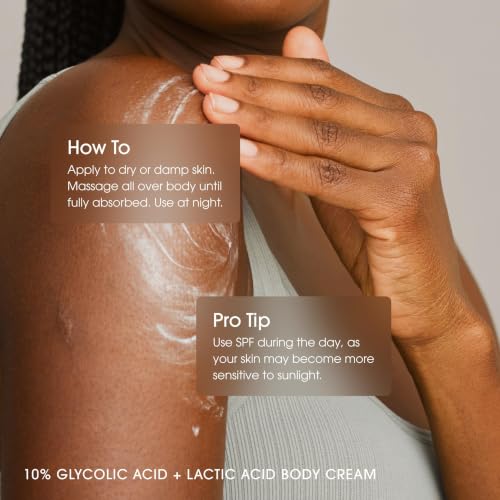 10% Glycolic Acid + Lactic Acid Lotion Exfoliant Moisturizing Cream With Hyaluronic Acid M