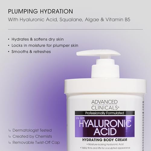 Hyaluronic Acid Moisturizer Body Cream W/Vitamin E