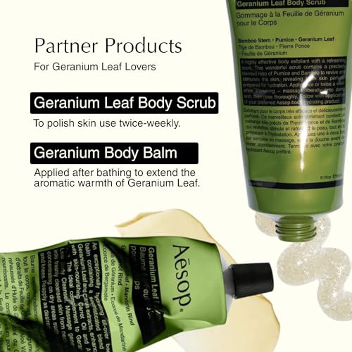 Geranium Leaf Body Cleanser | Gentle Shower Gel with Geranium