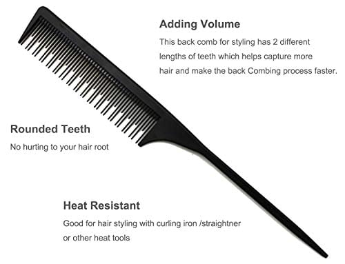 Professional Teasing Tail Comb 8.75 Inch