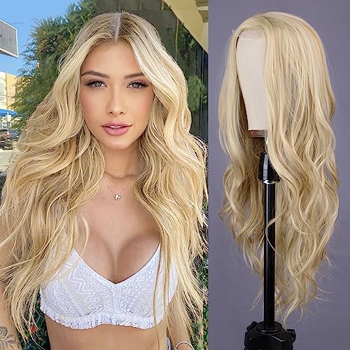Long Wavy Blonde Wig