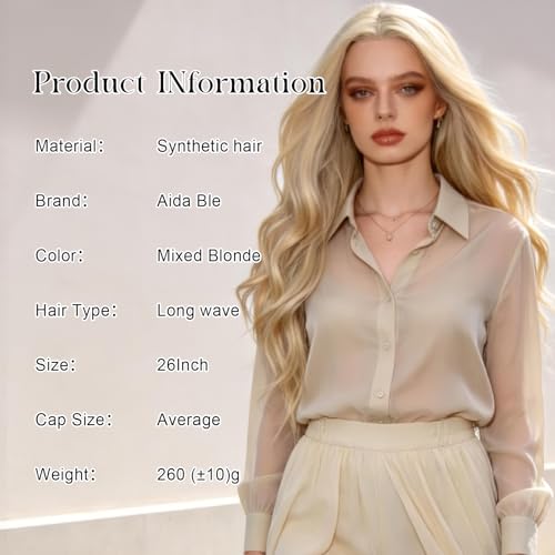 Long Wavy Blonde Wig