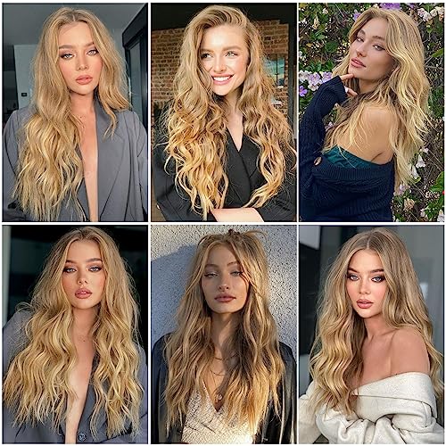 Long Wavy Blonde Wig