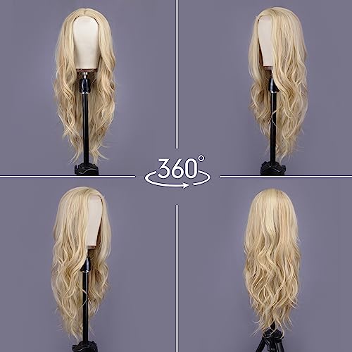 Long Wavy Blonde Wig