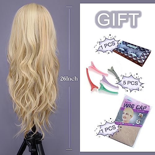 Long Wavy Blonde Wig