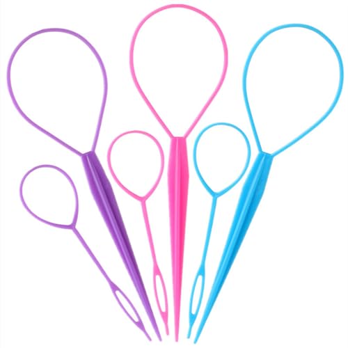 6pcs Topsy Tail and Hair Loop Styling Tool Set