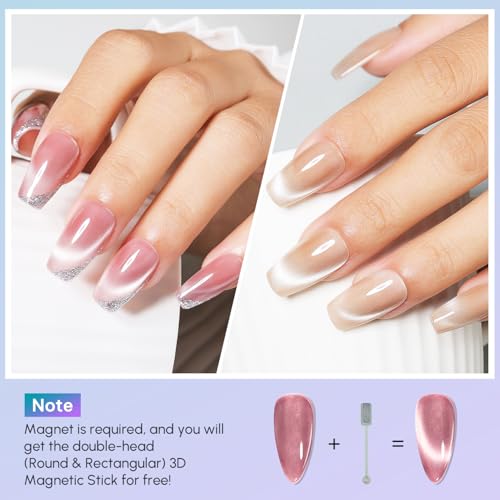 cat eye gel polish set 6 HEMA free