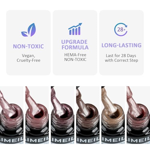 cat eye gel polish set 6 HEMA free