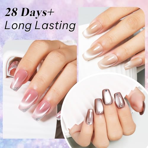 cat eye gel polish set 6 HEMA free