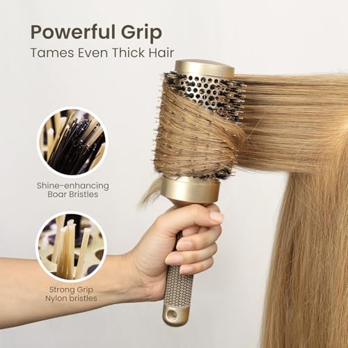 Round Hair Brush Nano Thermal 2.1 Inch Boar