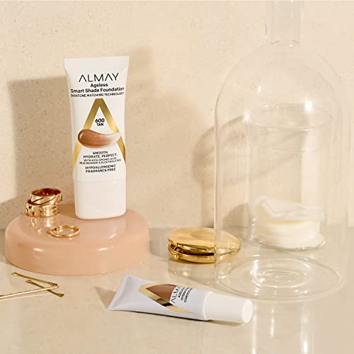 Anti-Aging Foundation, Smart Shade Face Makeup with Hyaluronic Acid, Niacinamide, Vitamin C & E, Hypoallergenic-Fragrance Free, 050 Fair, 1 Fl Oz (Pack of 1)