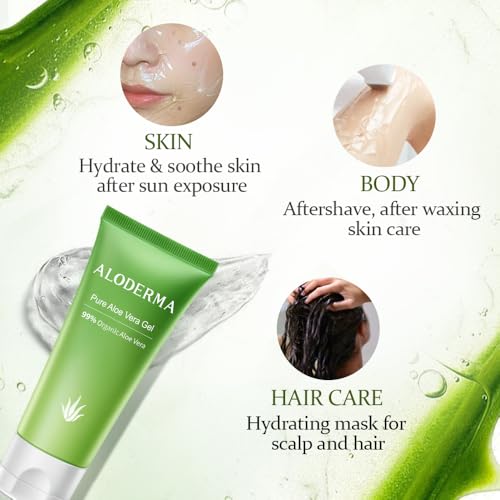 Aloe Vera Gel Made within 12 Hours of Harvest with 99% Pure Organic Aloe