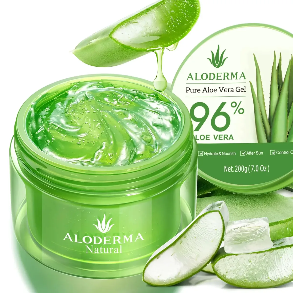 Organic Aloe Vera Gel for Face & Body