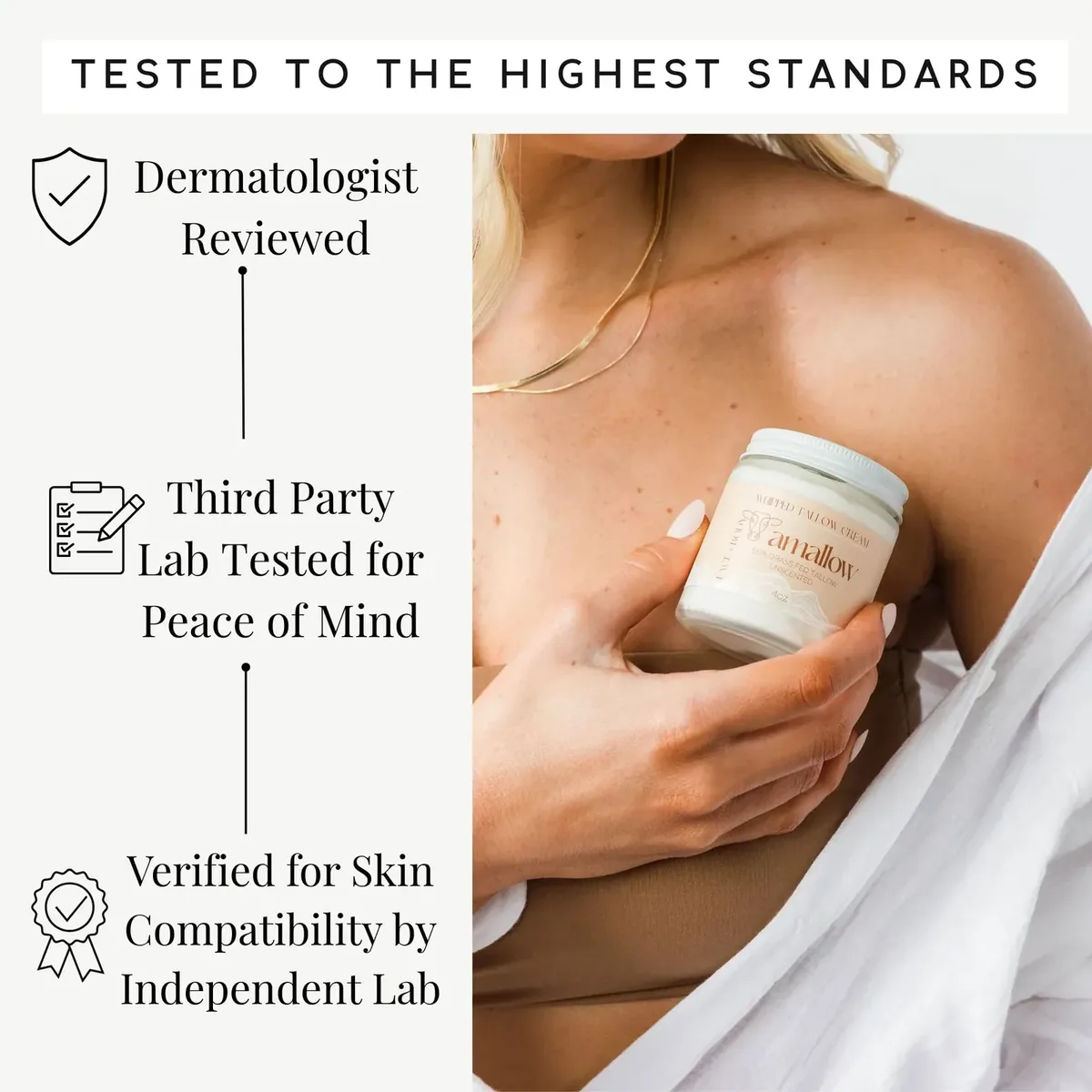 100% Grass Fed Beef Tallow for Skin Care (Orange Creamsicle)