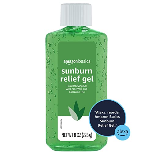 Sunburn Relief Gel with Aloe Vera, Soothing, Cooling, Itch Relief
