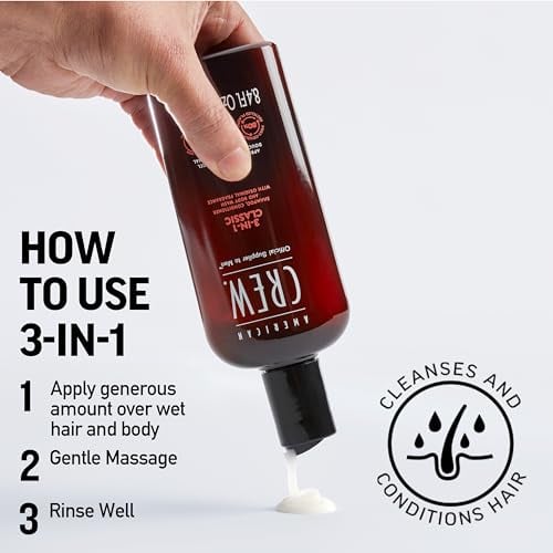 3-in-1 Shampoo, Conditioner & Body Wash
