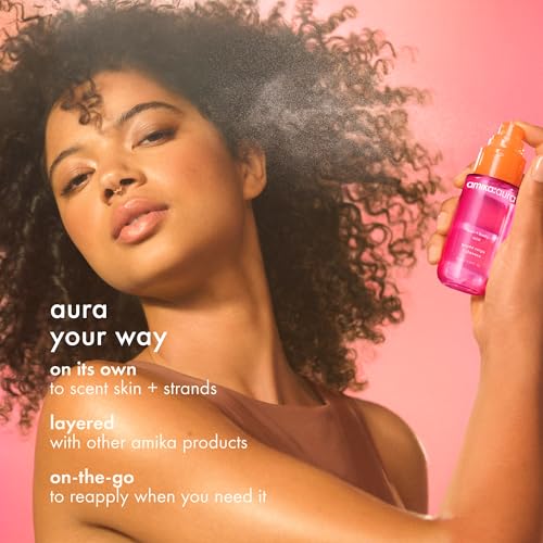 amika: aura hair and body mist | pink grapefruit, ju