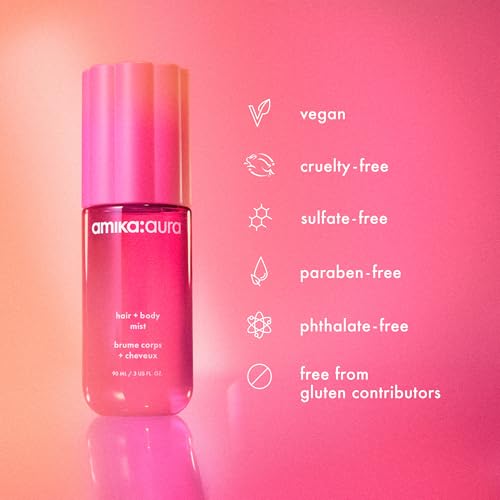 amika: aura hair and body mist | pink grapefruit, ju