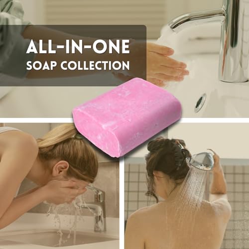 Bar Soap w/All Natural Bentonite Clay (6 Bars) Made in USA, Vegan Moisturizing for Sensitive Skin | Women & Mens Face & Body Bar Bath Soap for Shower | Clean Scent | 5