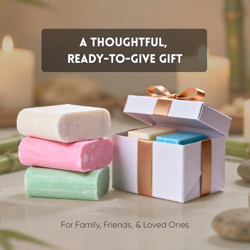 Natural Bar Soap Variety Pack, Moisturizing Soap Bars - 5 Bars