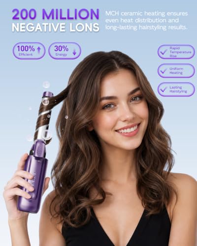 Cordless Curling Iron Rechargeable 1 inch 1.5 inch 8000mAh