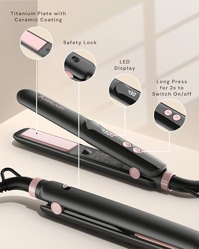Mini Hair Straightener Portable Small Flat Iron for Travel
