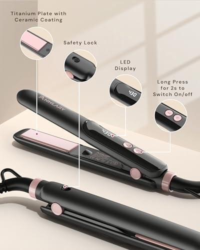 Mini Hair Straightener Portable Small Flat Iron for Travel