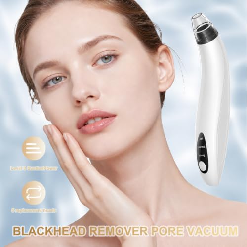 Blackhead Remover Tools Electric Vacuum Facial Pore Cleaner White