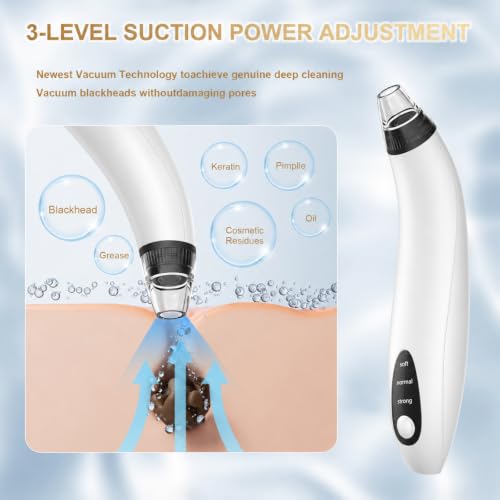 Blackhead Remover Tools Electric Vacuum Facial Pore Cleaner White