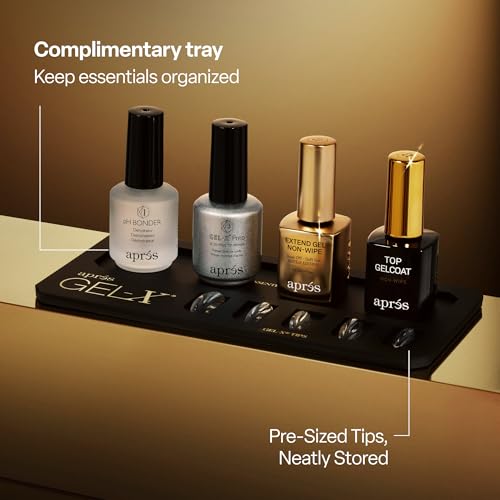 Gel-X Professional Nail Extension Starter Kit Soft Gel Tips Natural Coffin Medium