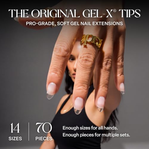 Mini Gel-X Starter Kit Soft Gel Nail Extension LED Lamp 70 Tips