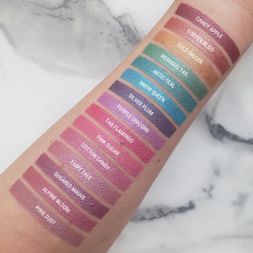 Metallic Liquid Lipstick | Smudge and Transfer Proof, Bright Blue Lip Color with Shimmery Finish, Vegan, Cruelty-free, Long Wear, Paraben and Gluten Free (Snow Queen)