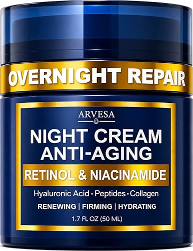 Night Cream for Women Anti Aging - Night Moisturizer with Retinol