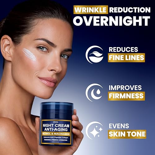 Night Cream for Women Anti Aging - Night Moisturizer with Retinol
