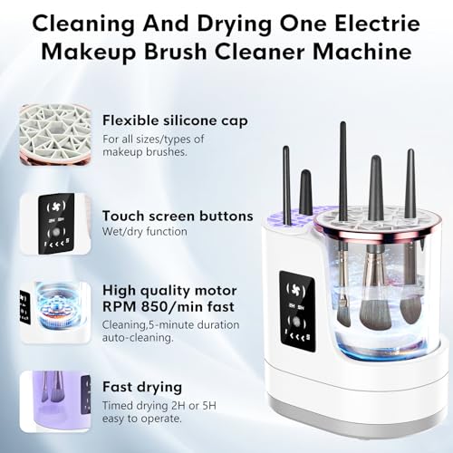3 in 1 Automatic Makeup Brush Cleaner with Dryer