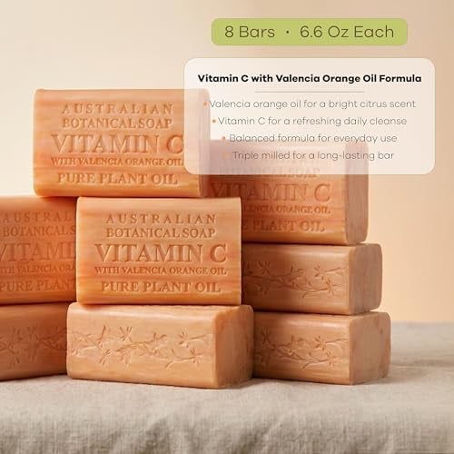 Valencia Orange Soap Bars, 6.6 oz., Pack of 8