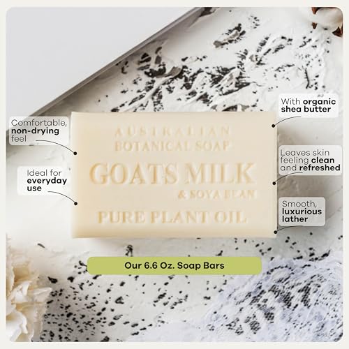 Variety Pack, 6.6 oz Bars – Goat Milk, Eucalyptus, Manuka Honey, Sea Salt, Pink Lychee, Lemongrass, Raspberry, Valencia Orange – Enriched with Organic She