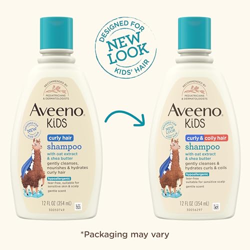Aveeno Kids Curly & Coily Hair Shampoo, 12 fl. oz