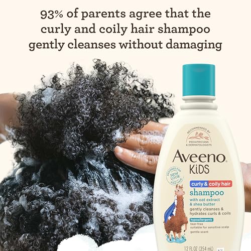 Aveeno Kids Curly & Coily Hair Shampoo, 12 fl. oz