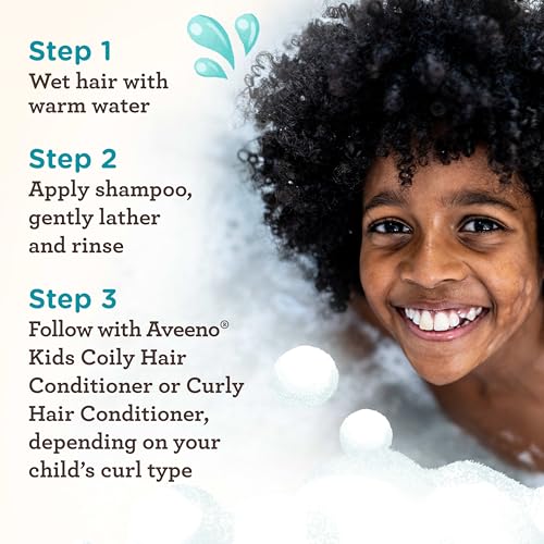 Aveeno Kids Curly & Coily Hair Shampoo, 12 fl. oz